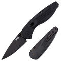Нож складной полуавтоматический SOG Aegis AUS-8a AE02 Black TiNi черный