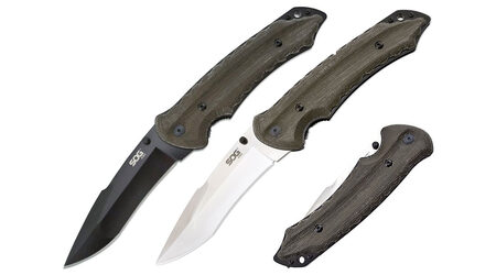 купите Нож складной SOG Kiku Folder Large Satin и Black TiNi / KU1011 - KU1012 в Москве