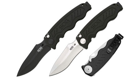 купите Полуавтоматический складной нож SOG Zoom Mini Satin и Black TiNi / ZM1001 - ZM1002 в Москве