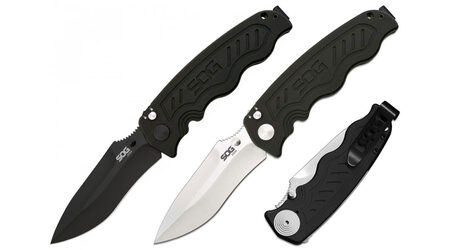 купите Полуавтоматический складной нож SOG Zoom Spring Assisted Satin и Black TiNi / ZM1011 - ZM1012 в Москве
