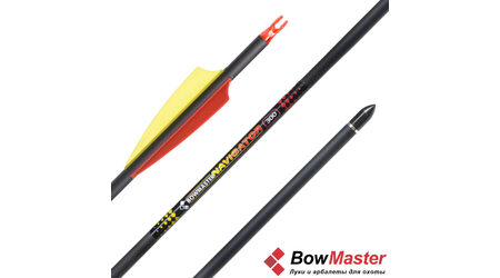 купите Карбоновая стрела для лука Bowmaster Navigator 300, оперение 3 дюйма Shield в Москве
