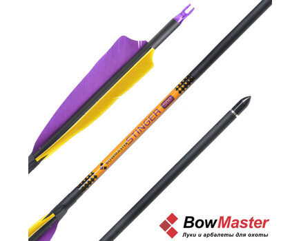 Купите стрелы для лука Bowmaster Stinger натуральное оперение 5'' Shield (Боумастер Стингер) в интернет-магазине