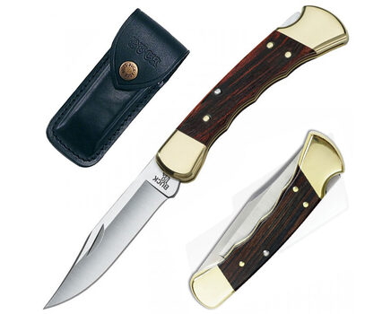 Купите складной нож Buck 110 Folding Hunter с выемками под пальцы 420HC 0110BRSFG в Москве в нашем интернет-магазине