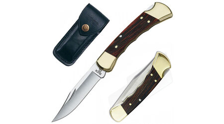 купите Нож складной Buck 110 Folding Hunter с выемками под пальцы 420HC / 0110BRSFG в Москве