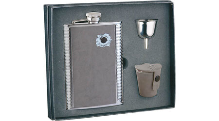 купите Подарочный набор: фляга "Пуля" 0 S.Quire 1508YGB-7-B, 3 стаканчика и воронка в Москве