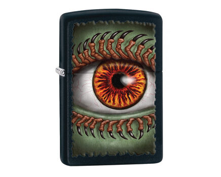 Купите зажигалку Zippo 28668 Monster Eye with Claws Black Matte (черная матовая, рисунок глаза монстра с когтями на ресницах) в интернет-магазине
