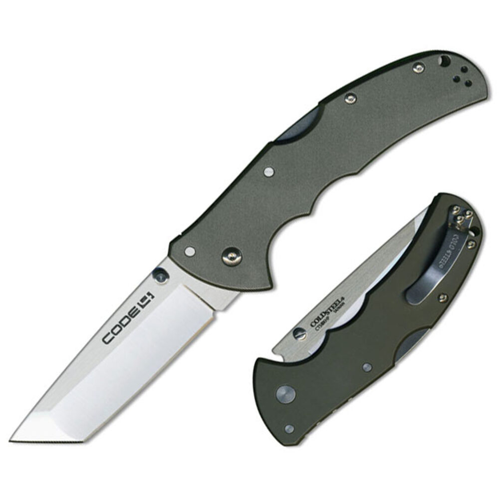 12512 руб. - Купить складной нож-танто Cold Steel Code-4 Tanto Point ...